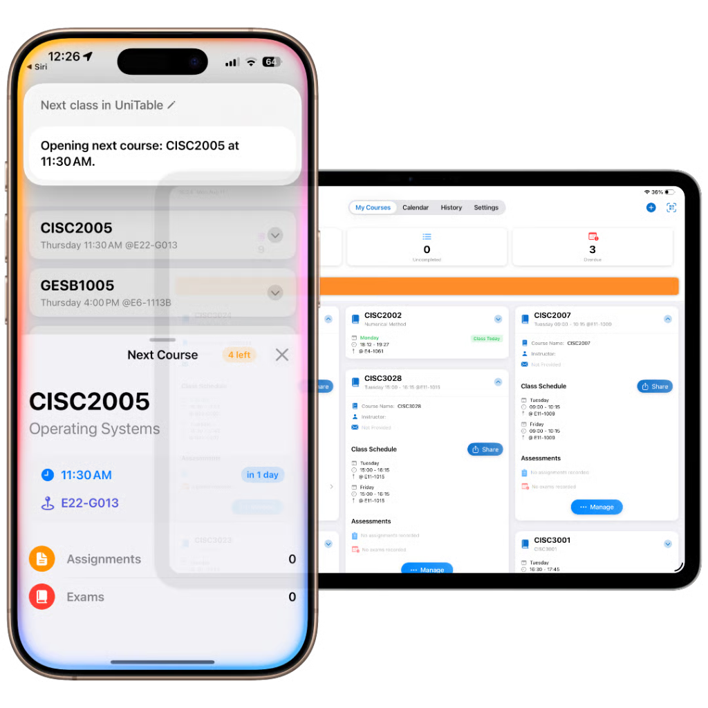UniTable App Preview